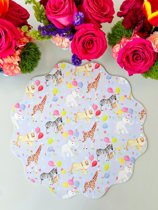 Wipeable Reversible Placemat - Candles & Confetti