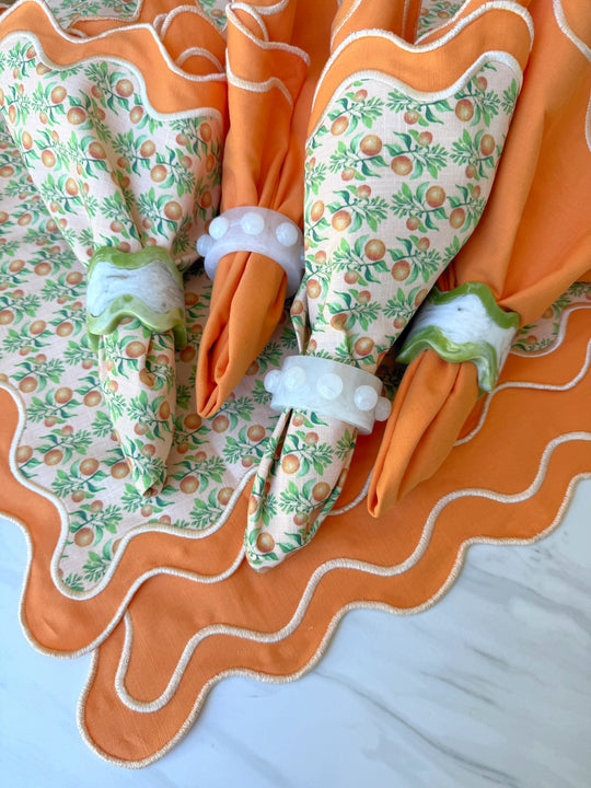 21” Reversible Napkins - Berry Peachy