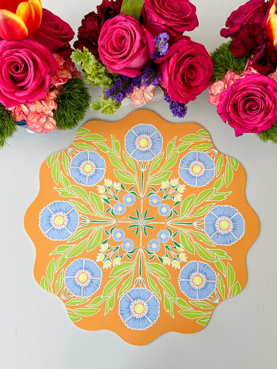PREORDER - Wipeable Reversible Placemat - Bloom & Buzz