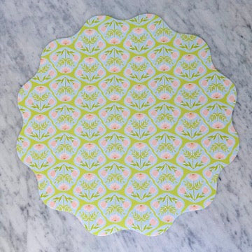 Wipeable Reversible Placemat - Bunnies & Blooms
