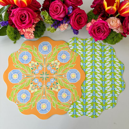 PREORDER - Wipeable Reversible Placemat - Bloom & Buzz