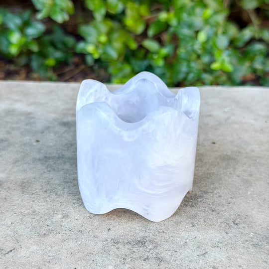 Monterrey Resin Napkin Rings - Snow (sold individually)