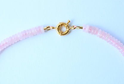 Penelope Beaded Necklace - Light Pink