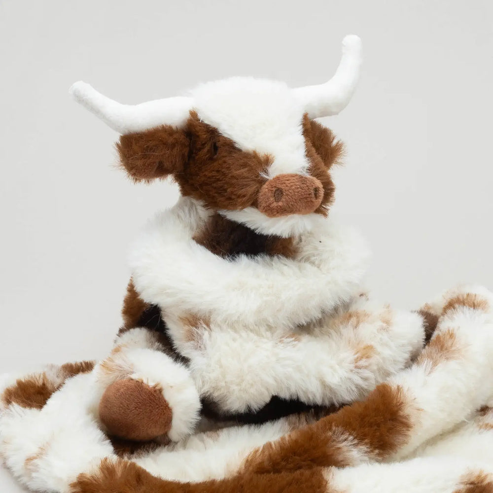 Texas Longhorn Highland Cow Soft Toy Soother Comforter