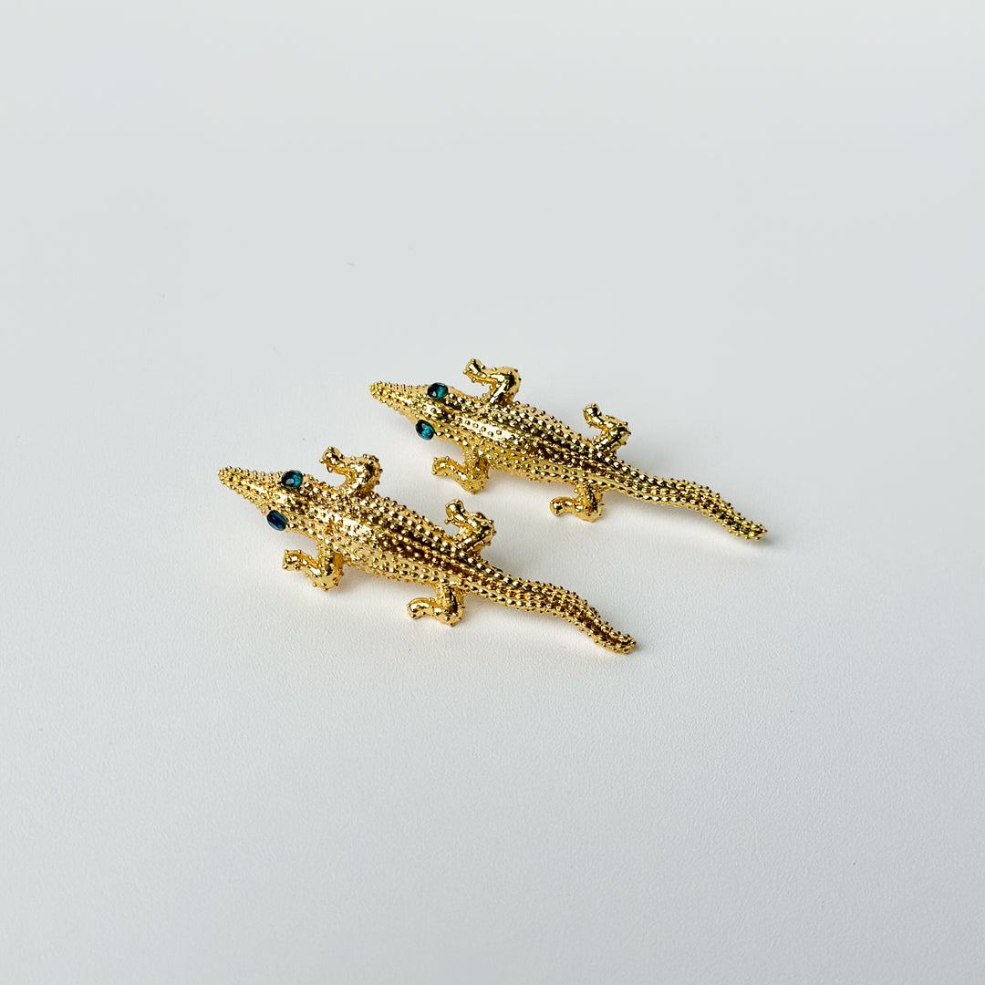 Courtney Alligator Statement Earring