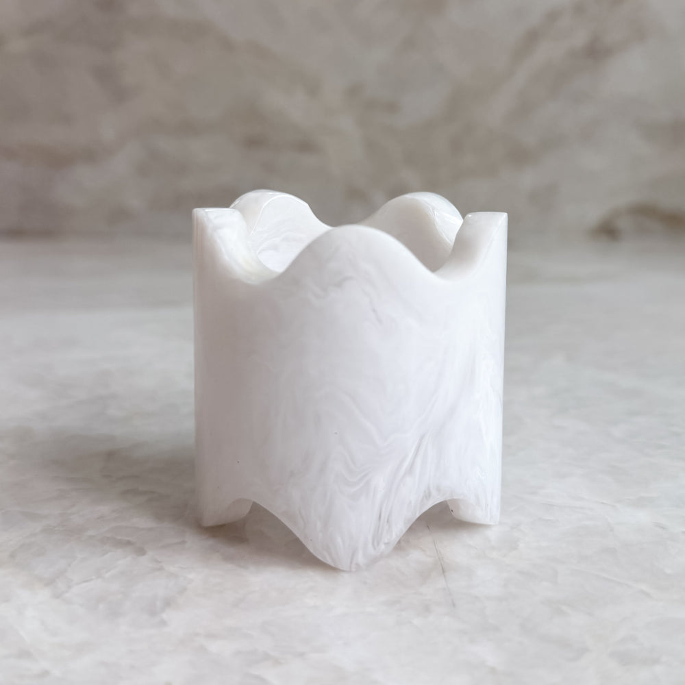 Monterrey Resin Napkin Rings - Frost (set of 2)