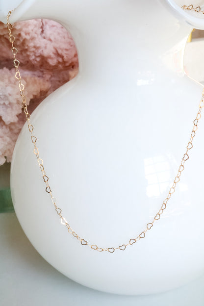 Carrie 14K Gold Filled Heart Necklace