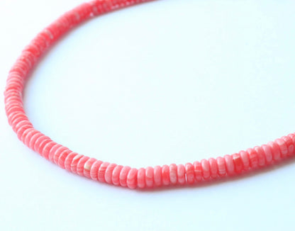 Penelope Beaded Necklace - Coral