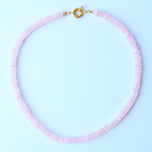 Penelope Beaded Necklace - Light Pink