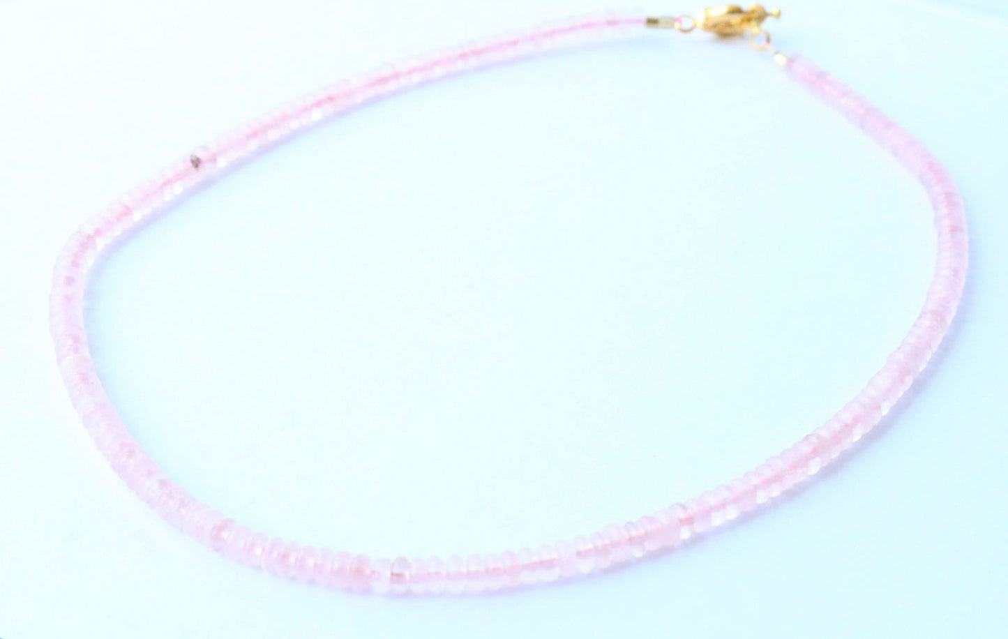 Luna Beaded Necklace - Light Pink 14” (Little Ladies)