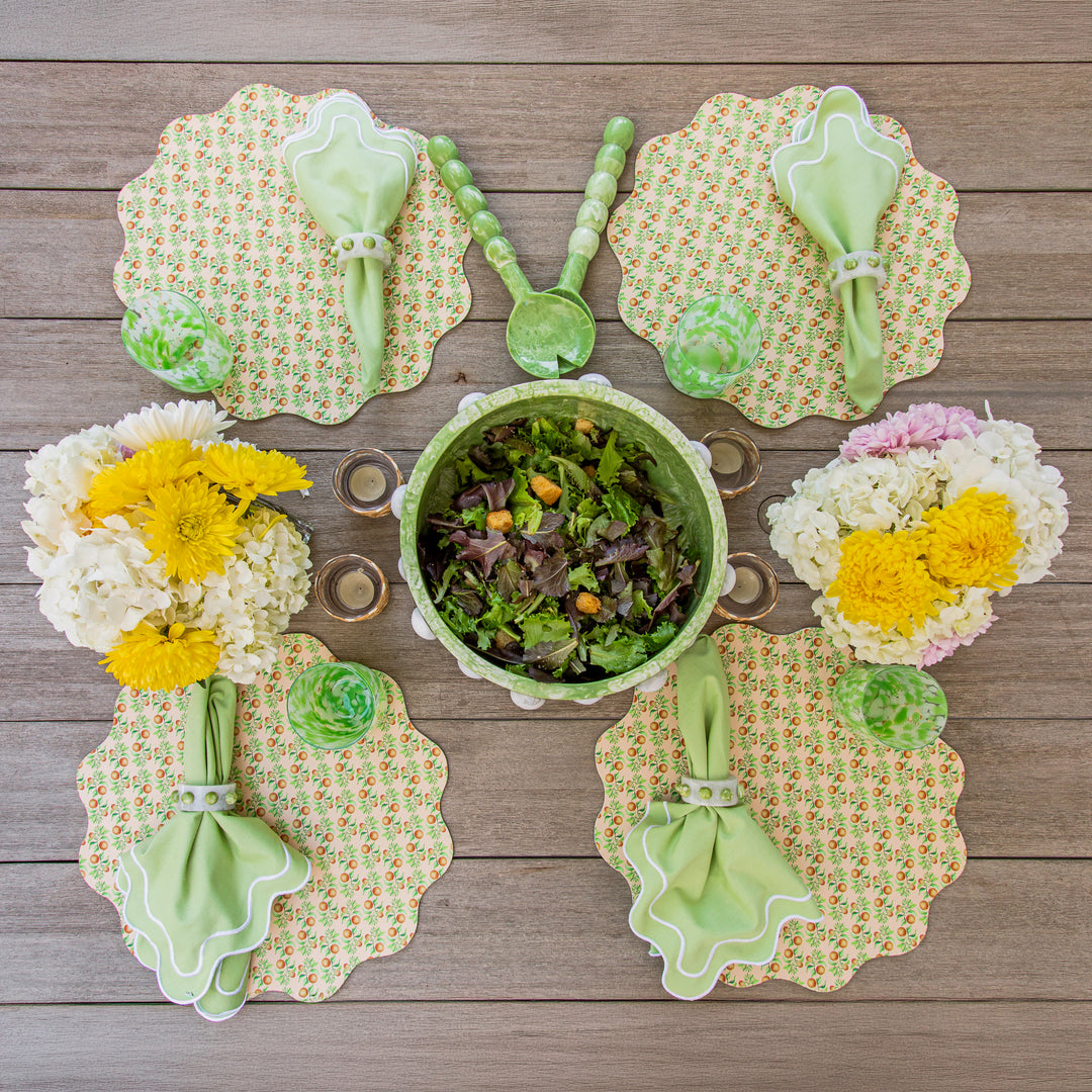 Wipeable Reversible Placemat - Berry Peachy
