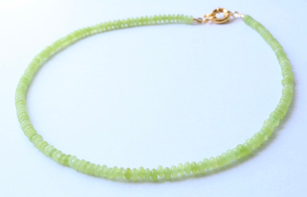 Luna Beaded Necklace - Light Green