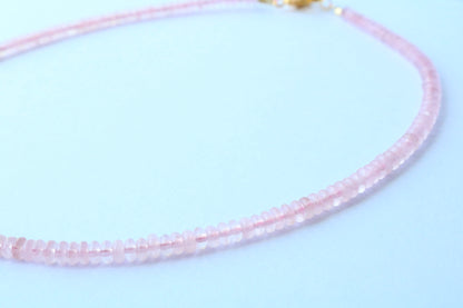 Luna Beaded Necklace - Light Pink