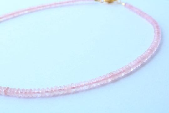 Luna Beaded Necklace - Light Pink