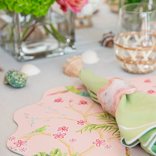 Monterrey Resin Napkin Rings - Frost / Rosé (set of 2)