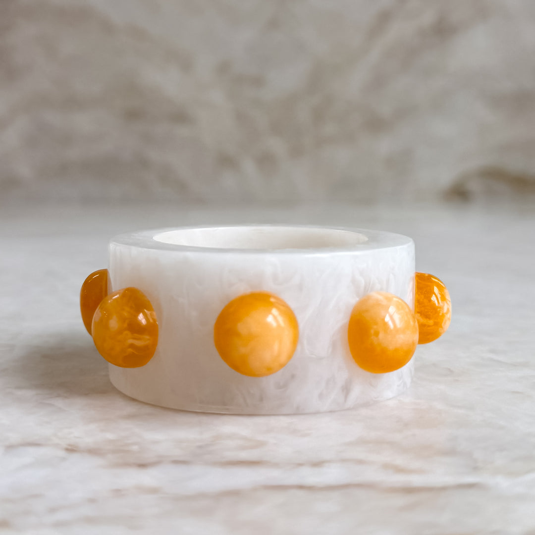 Paris Resin Napkin Rings - Frost / Sorbet (set of 2)