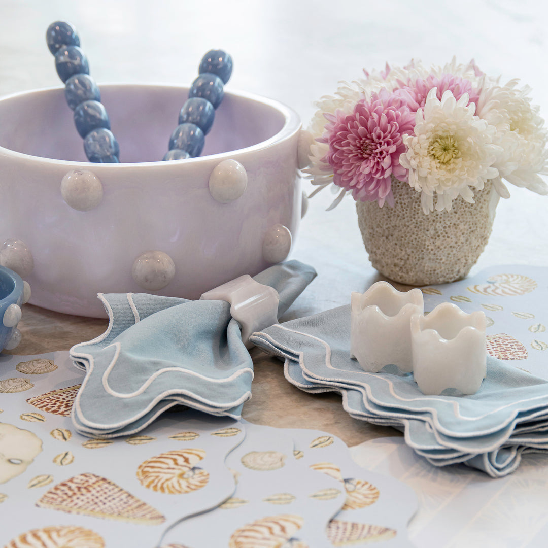 Monterrey Resin Napkin Rings - Frost (set of 2)