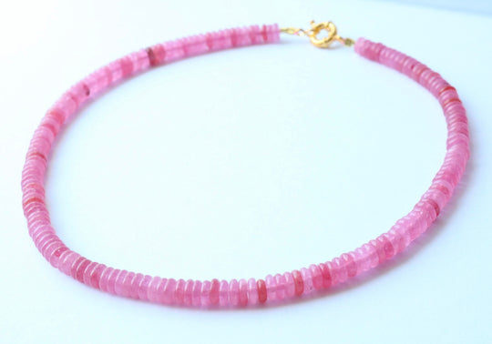 Penelope Beaded Necklace - Hot Pink