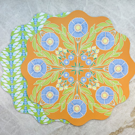 Wipeable Reversible Placemat - Bloom & Buzz
