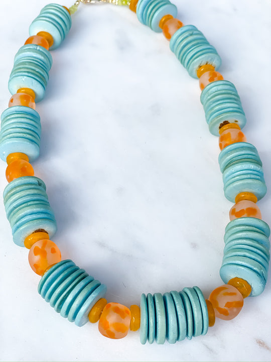 Lily Beaded Necklace