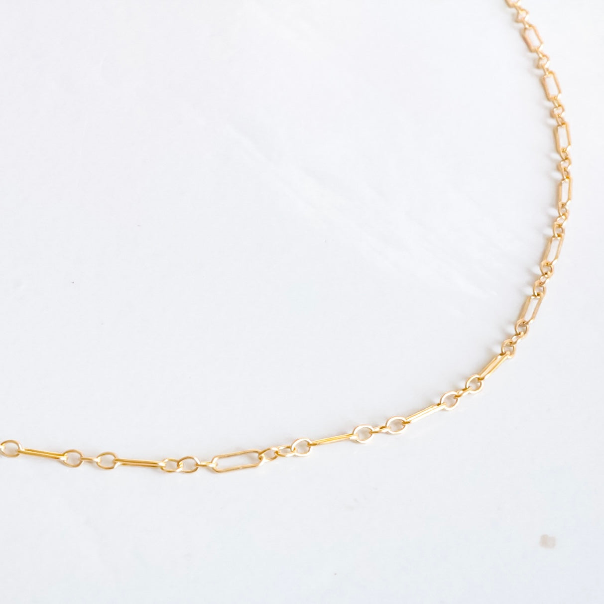 Scarlett 14K Gold Filled Paper Clip Necklace