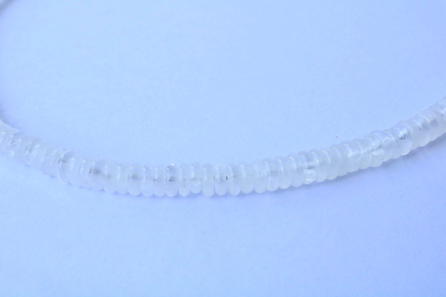 Penelope Beaded Necklace - Clear Moonstone