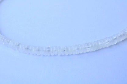 Penelope Beaded Necklace - Clear Moonstone