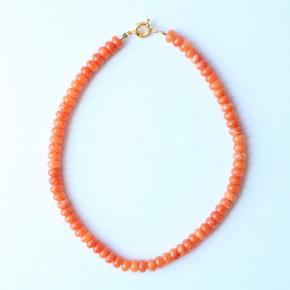 Olivia Beaded Necklace  - Orange