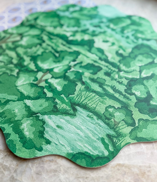 Wipeable Reversible Placemat - Meadow & Quail