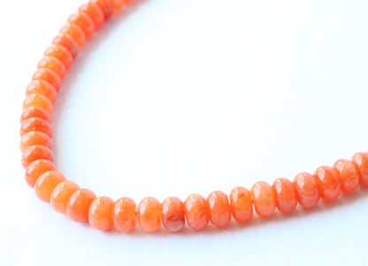 Olivia Beaded Necklace  - Orange