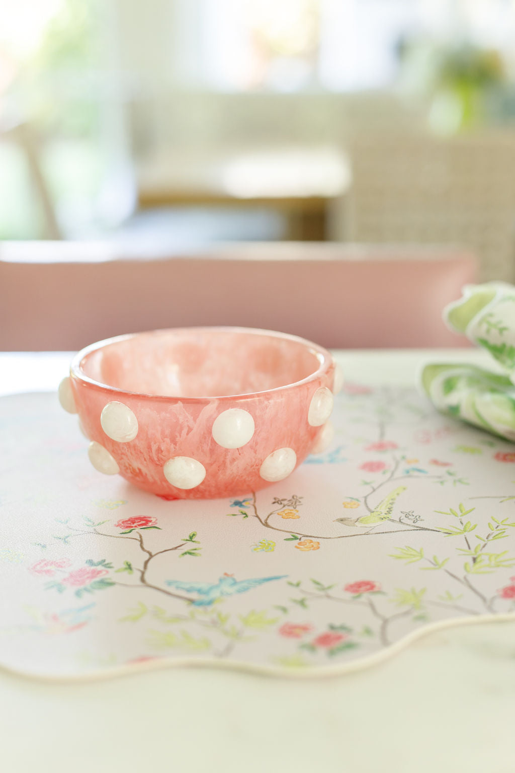 Paris Resin Bowl - Pink