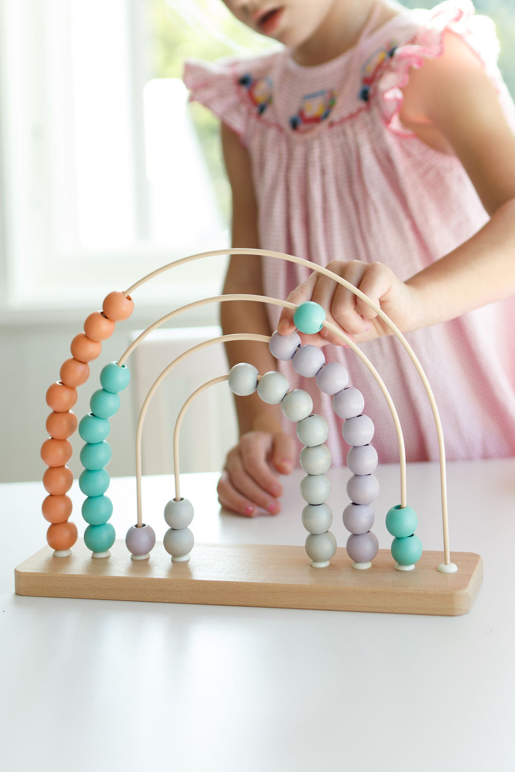 Counting Rainbows Hand-Crafted Wooden Abacus