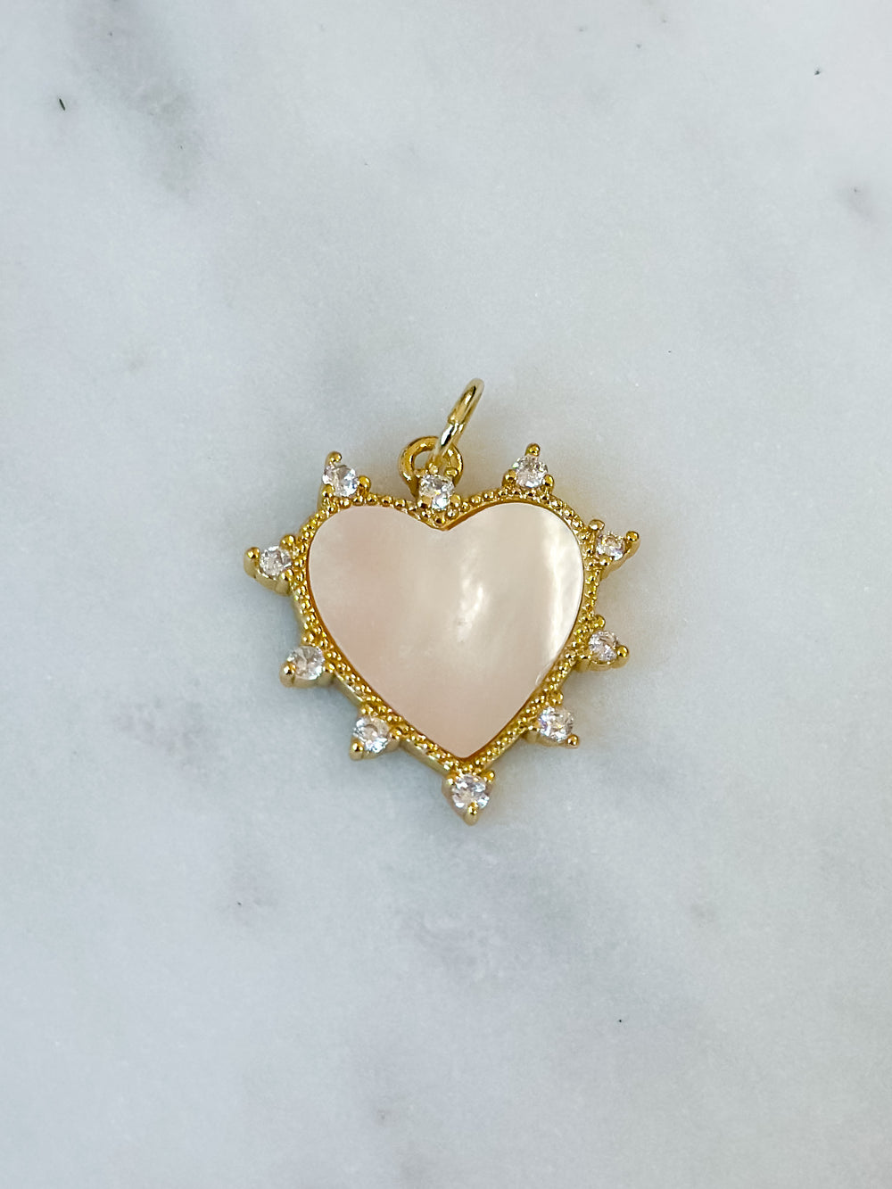 Pearly Heart Charm