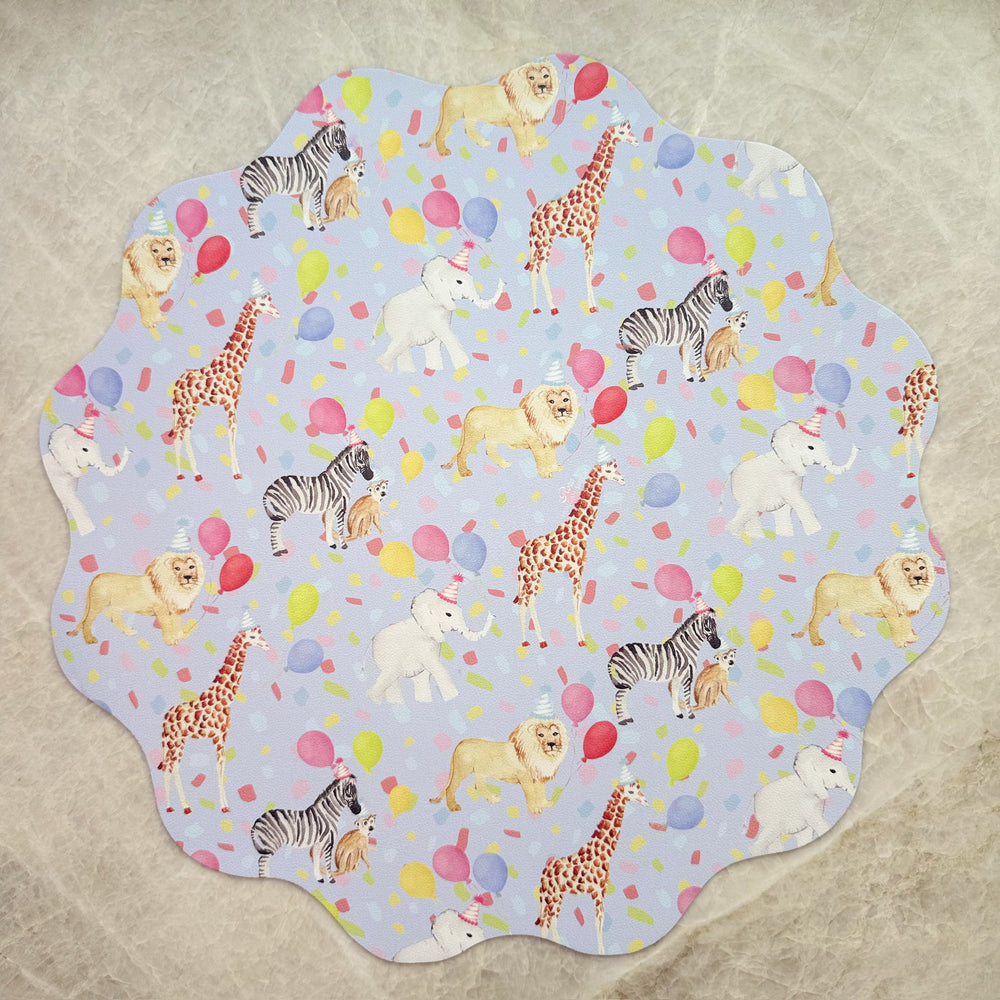 Wipeable Reversible Placemat - Candles & Confetti