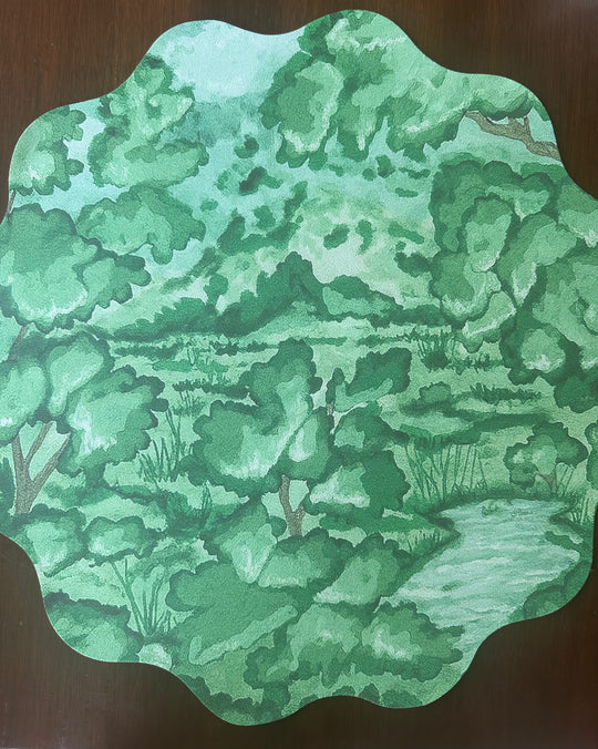 Wipeable Reversible Placemat - Meadow & Quail