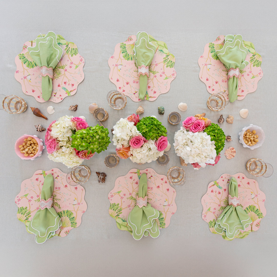 Monterrey Resin Napkin Rings - Frost / Rosé (set of 2)