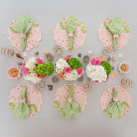 Monterrey Resin Napkin Rings - Frost / Rosé (set of 2)