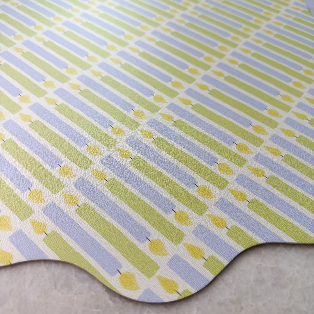 Wipeable Reversible Placemat - Candles & Confetti