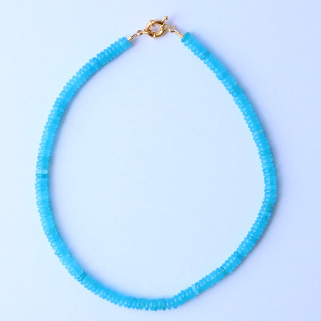 Penelope Beaded Necklace - Blue