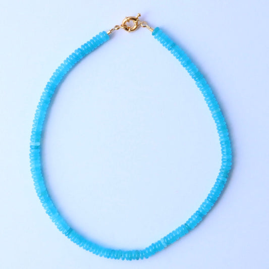 Penelope Beaded Necklace - Blue