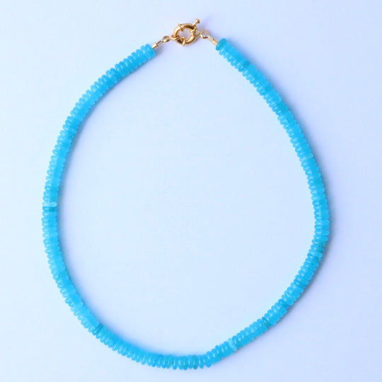 Penelope Beaded Necklace - Blue