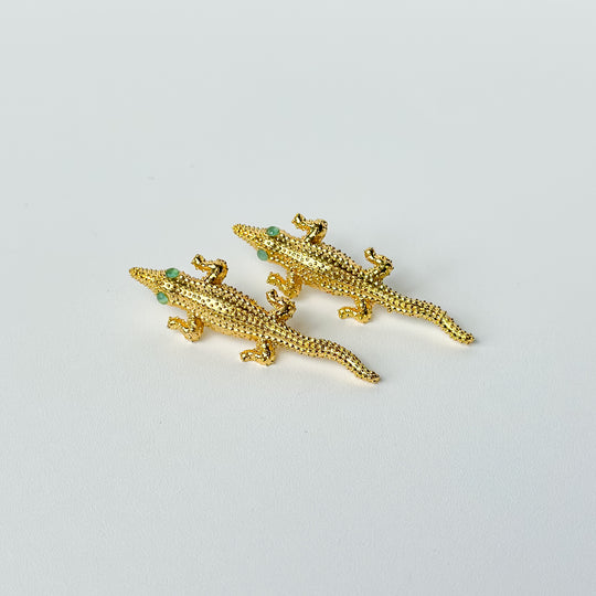 Courtney Alligator Statement Earring