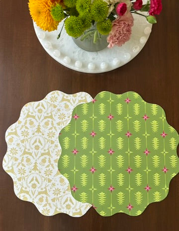 Wipeable Reversible Placemat - Peace & Promise