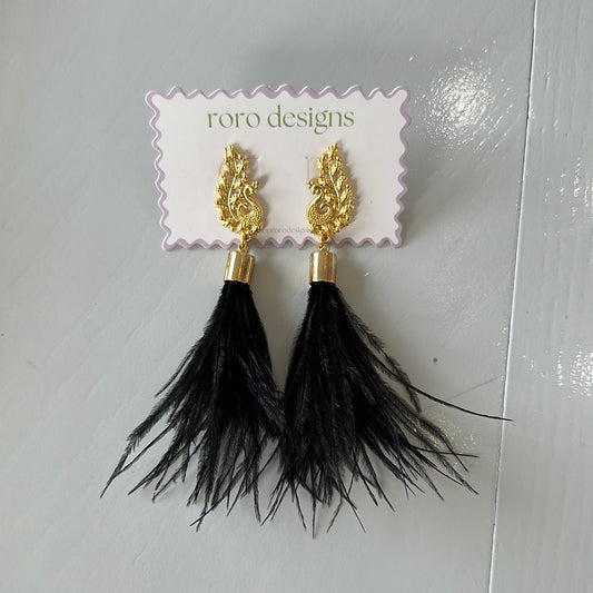 Rebecca Feather Earring