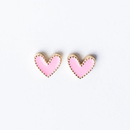 Rori Heart Stud - pink