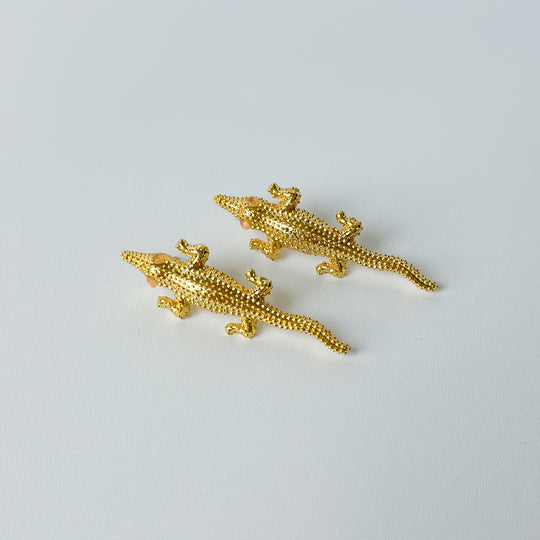 Courtney Alligator Statement Earring