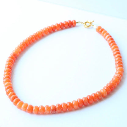 Olivia Beaded Necklace  - Orange