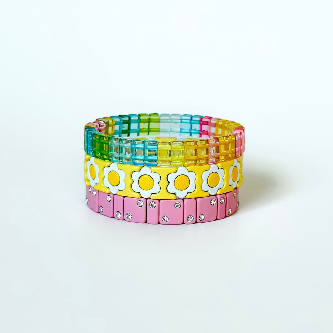 Charlotte Little Ladies Bracelet Stack - Rainbow Road