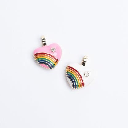 Jessica Rainbow Heart Charm