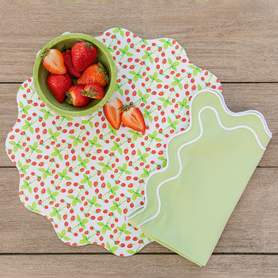 Wipeable Reversible Placemat - Berry Peachy